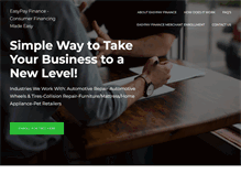 Tablet Screenshot of geteasypayfinance.com